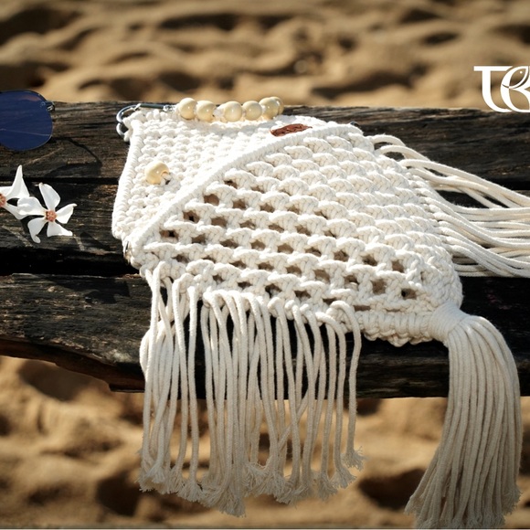 Handmade Macrame handbag - Picture 1 of 10